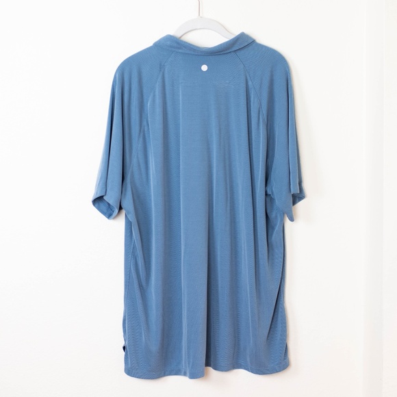 Cornflower Blue Zella Ace Piqué Performance Golf Polo - Picture 5 of 5